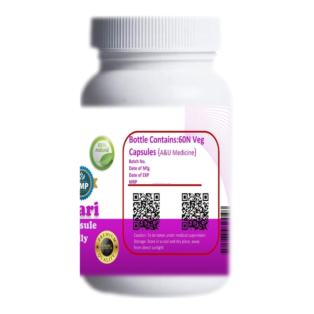 eKyure Herbals Shatavari Extract 500 mg Capsule - Image 3